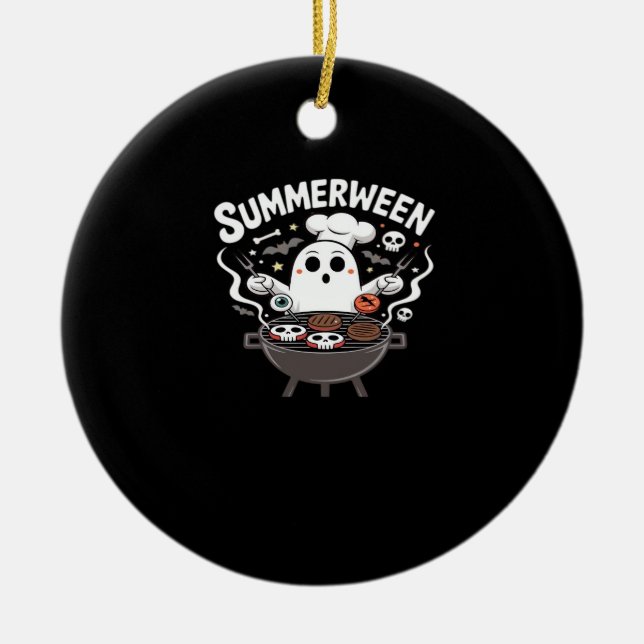 Summerween GRILLEN Funny Keramik Ornament (Vorne)