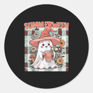 Summerween Halloween Fall Trending Design Ta Runder Aufkleber