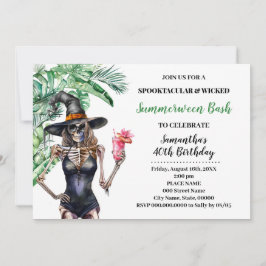 Summerween Hexen Pool Bash Geburtstag Einladung