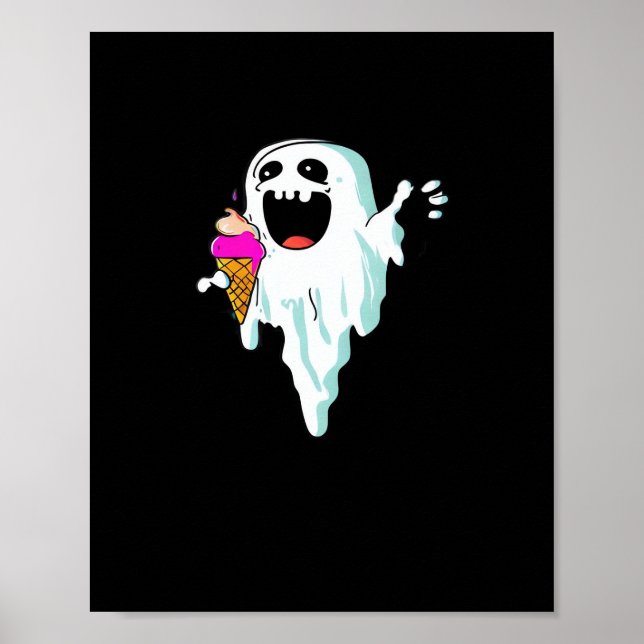 Summerween - Kawaii mit IceCream Classic Poster (Vorne)