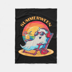 Summerween Niedlich Spooky Summer Ghost Halloween  Fleecedecke
