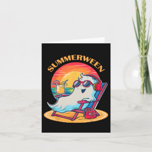 Summerween Niedlich Spooky Summer Ghost Halloween Karte
