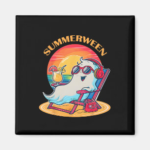 Summerween Niedlich Spooky Summer Ghost Halloween  Magnet