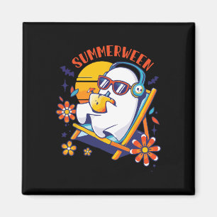 Summerween Niedlich Spooky Summer Ghost Halloween Magnet