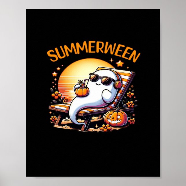 Summerween Niedlich Spooky Summer Poster (Vorne)