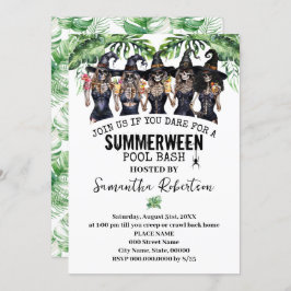 Summerween Party Hexen Girls Pool Bash Einladung