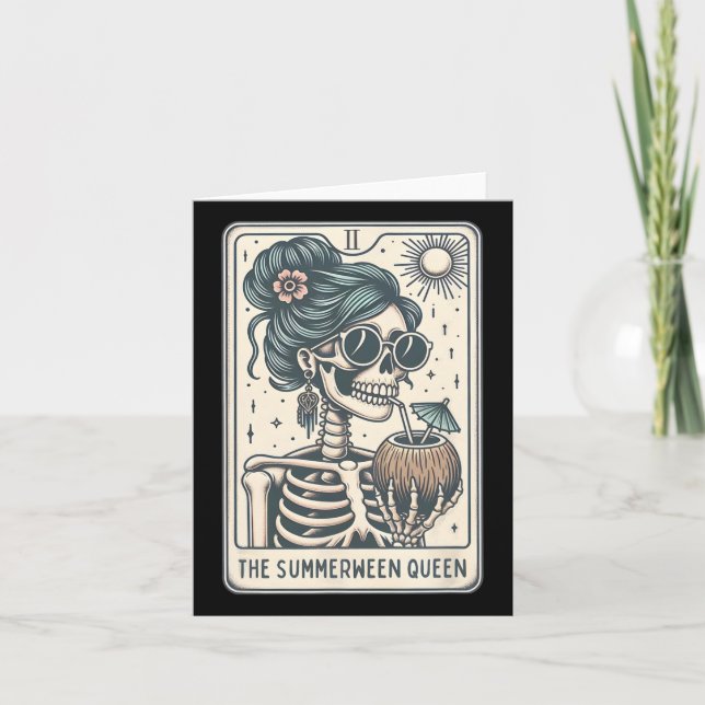 Summerween Queen Tarot Card Karte (Vorderseite)