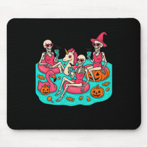 Summerween Skeleton Flamingo gerade für Hall Gewar Mousepad