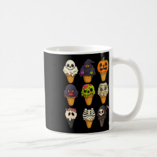 Summerween Skeleton Zombie Pumpkin Mummy Ice Creme Kaffeetasse