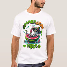 Summerween-Skelett auf Wassermelonen-Boot-Eiscreme