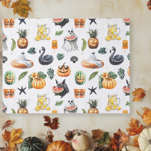 Summerween Sommer Halloween Tropisch Gothic Seidenpapier