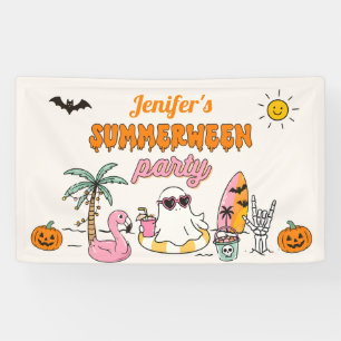 Summerween Sommerpool Halloween Geburtstagsfeier Banner