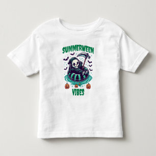 Summerween Stimmung – entspannter Sensenmann Kleinkind T-shirt