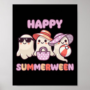 Summerween Summer Halloween Ghost Poster