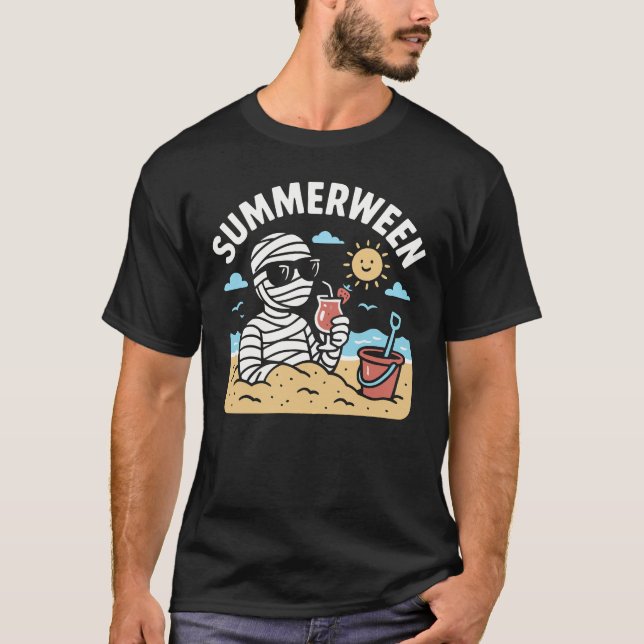 Summerween Summer Halloween Mummy Summerween T-Shirt (Vorderseite)
