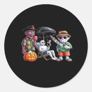Summerween - Summerween Strand - Summerween Hexe - Runder Aufkleber
