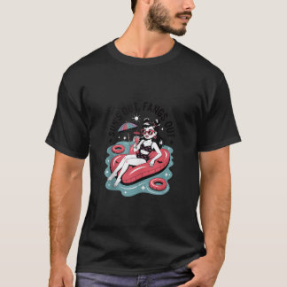 Summerween Sun vertreibt witzige Sommerhalme T-Shirt