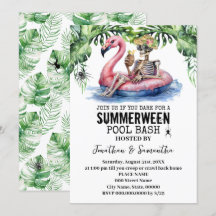 Summerween-Tropische-Skelett-Poolparty