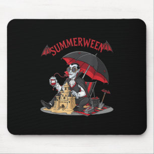 Summerween Vampire Beach Dracula Sandcastle Gotik Mousepad