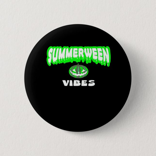Summerween Vibes Classic Button (Vorderseite)