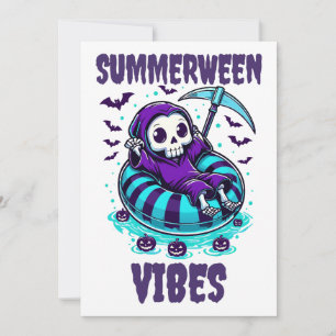 Summerween Vibes - Sensenmann entspannt Einladung