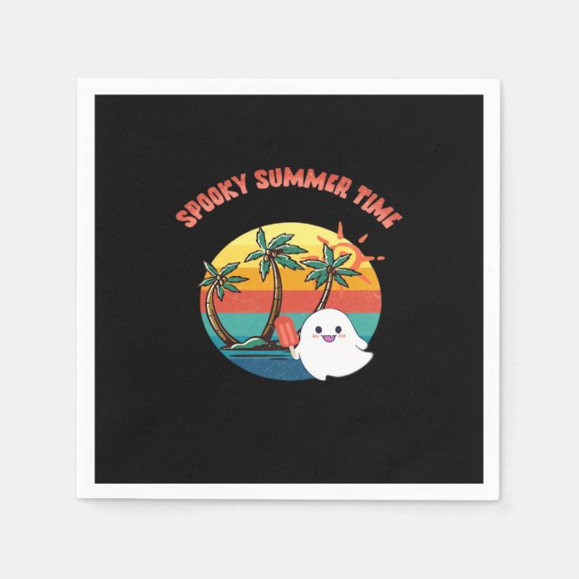 Summerween Vibes - Spooky Summer Time Classic Serviette (Vorderseite)