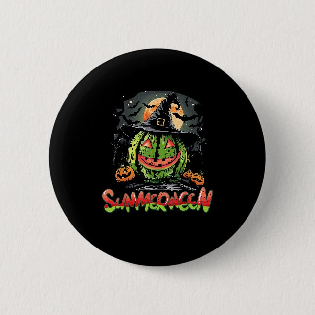 Summerween Vibes Sweet IceCream Watermelon Sommer Button (Vorderseite)