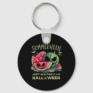 Summerween Wassermelonen-Geist Halloween Ts Sommer Schlüsselanhänger