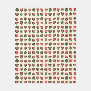 Summerween Wassermelonen-Schädel Fleecedecke