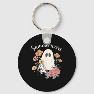 Summerween Wildblume Lustiger Geist Gruselige Sais Schlüsselanhänger