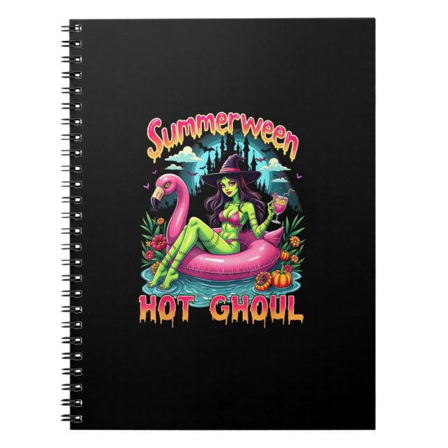Summerween Witch Vibes Vacation Halloween Funny Pa Notizblock (Vorderseite)