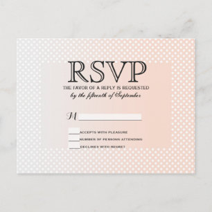 Summery Coral Peach to Gradient Polka Dots Einladungspostkarte