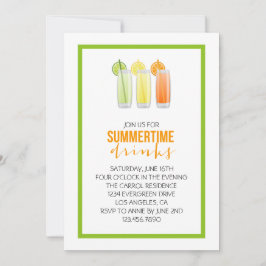 Summery Drinks Party Einladung