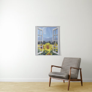Summery Sonnenblume-Wandbehang Wandteppich
