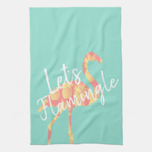 Summery uns gelassen Flamingle Ananas-Flamingo Handtuch