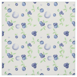 Summery Watercolor Blueberry Stoff