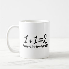 Summierungs-Mathematik - 1+Spaß 1=2+Uncle=Funcle Tasse