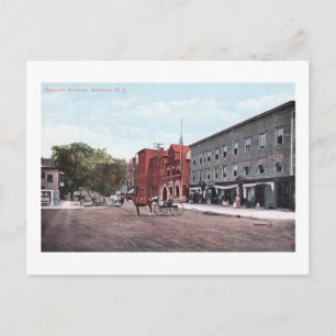 Summit Ave., Summit, NJ Vintage Postkarte