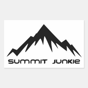 Summit Junkie Rechteckiger Aufkleber