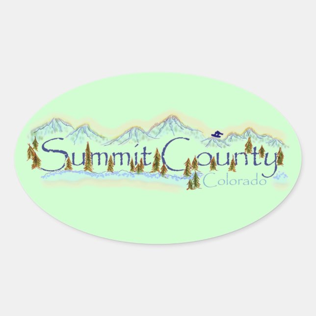 Summit Landkreis Colorado Aufkleber (Vorderseite)