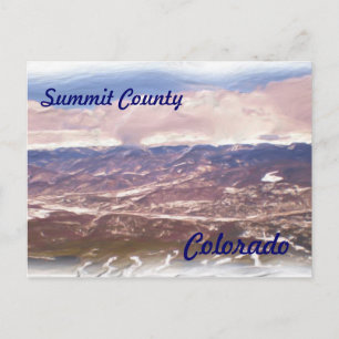 Summit Landkreis Colorado Postkarte