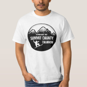 Summit Landkreis Colorado Snowboard Value est tee