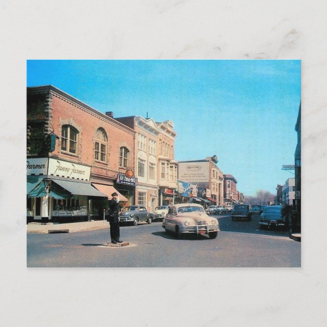 Summit NJ 1950s, Vintag Postkarte (Vorderseite)