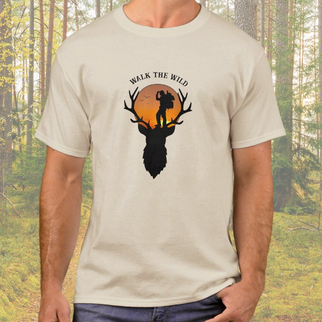 Summit Seeker Walk the Wild Wandern Männer T - Shi T-Shirt (Summit Seeker Walk the Wild Hiking Men's T-shirt)