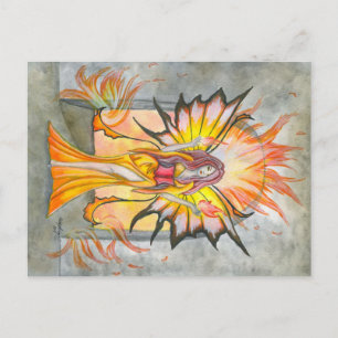 Summoning Fire Fairy Postcard Postkarte