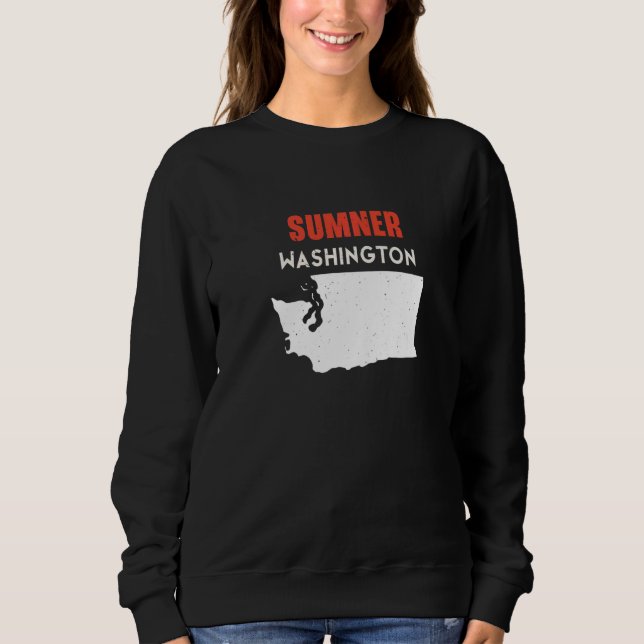 Sumner Washington USA State America Travel Washing Sweatshirt (Vorderseite)