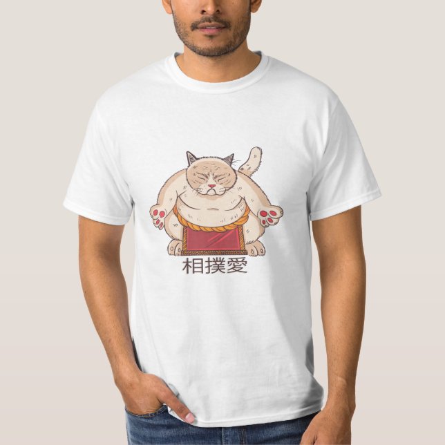 Sumo Cat T-Shirt (Vorderseite)
