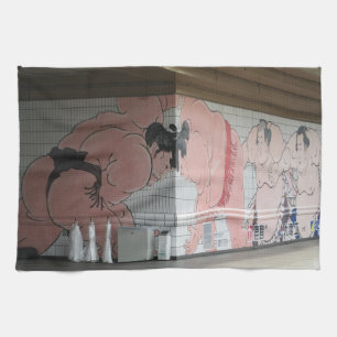 Sumo Mural Kunst Geschirrtuch