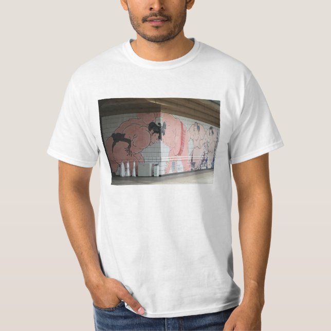 Sumo Mural Kunst T-Shirt (Vorderseite)