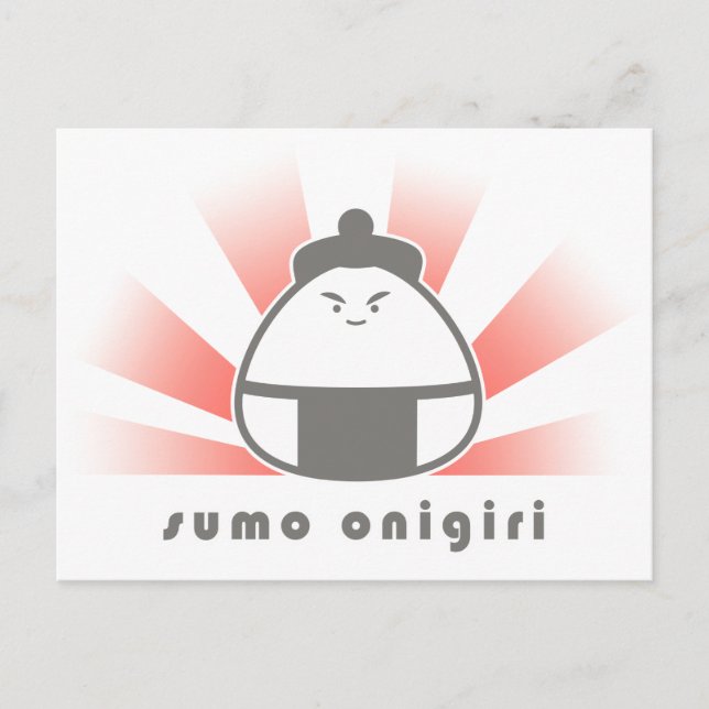 Sumo Onigiri Postkarte (Vorderseite)